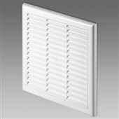 DEN BRAVEN Mřížka větrací s rámem a síťovinou 300x300 bílá VE1080